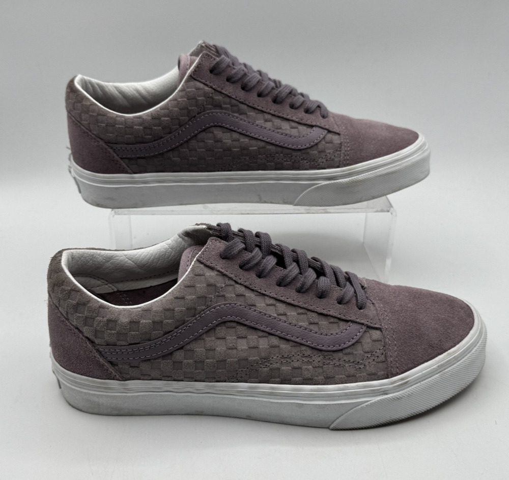 Vans Old Skool Embossed Mini Check Nirvana Purple Size Unisex Skate Shoes